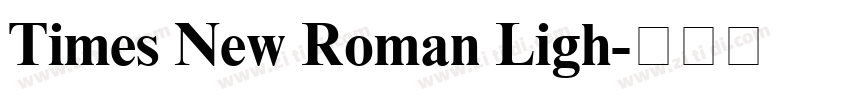 Times New Roman Ligh字体转换 Times New Roman Ligh字体转换